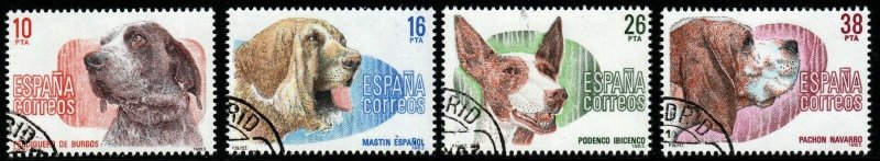 SPAIN SG2728/31 1983 SPANISH DOGS FINE USED 