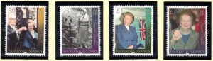 FALKLAND ISLANDS 2013 Margaret Thatcher; Scott 1090-93, SG 1256-59; MNH