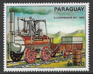 PARAGUAY 1971 20c LOCOMOTIVE Issue Sc 1399c MH