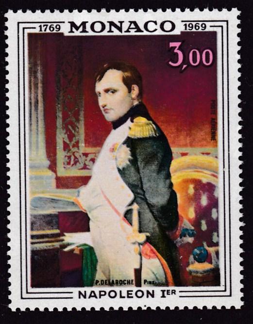 Monaco 1969 ART  3fr Airmail Napoleon by Paul Delaroche  VF/NH