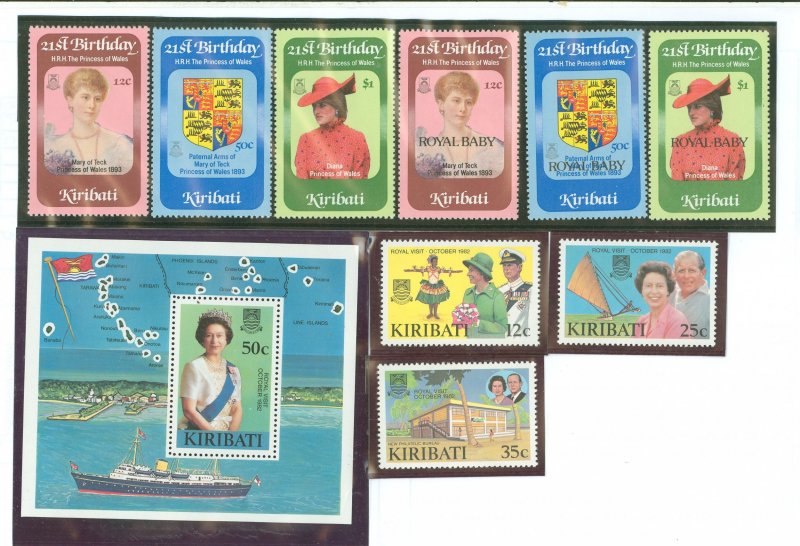 Kiribati #404-409/414-417  Single (Complete Set)