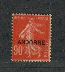 Andorra French Sc#15 M/H/F-VF, Cv. $40