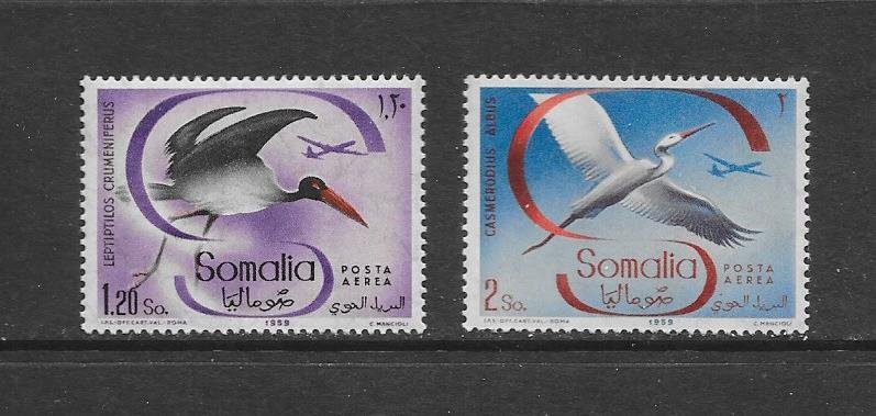 BIRDS - SOMALIA #C61-62  MNH