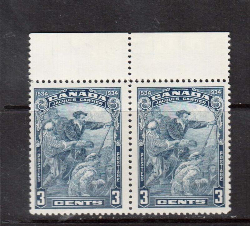 Canada #208iv VF/NH Wide Gutter Pair