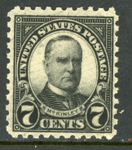 USA 1926 Fourth Bureau 7¢ McKinley Perf 10 Scott 588 MNH G232