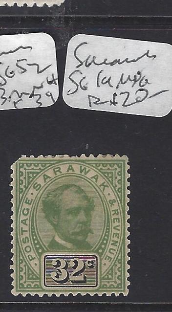 SARAWAK  (P1209B)  BROOKE   32C  SG 19 ROUNDED UL CORNER MNG