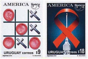 71574 MNH URUGUAY 2000 AMERICA-UPAEP 2000 - CAMPAÑA CONTRA EL SIDA