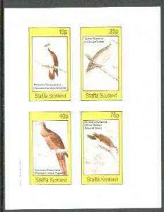 Staffa 1982 Pigeons & Doves imperf set of 4 values un...