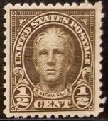 # 653 MNH 1/2c Nathan Hale XF - 5614e