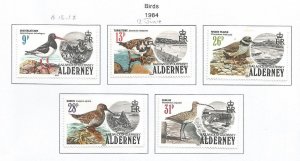 ALDERNEY - 1983 - Birds - Perf 5v Set - Mint Lightly Hinged