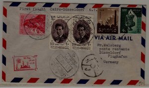 Egypt/Germany airmail cover 5.1.59