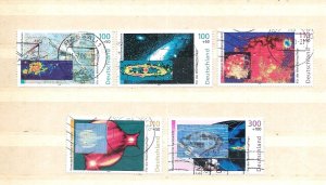 Germany #B 855-859   Astronomy Complete Set Used