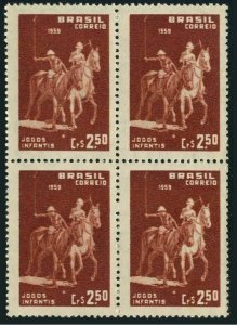 Brazil 891 block/4,MNH.Michel 957. 9th Children's Games,1959.Boy Polo players.