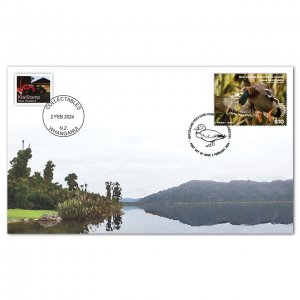 New Zealand 2024 Game Bird Habitat First Day Cover FDC