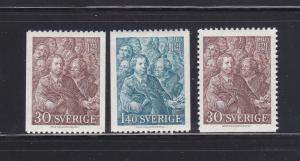 Sweden 594-596 Set MH Karl-Gustaf Pilo, Painter (A)