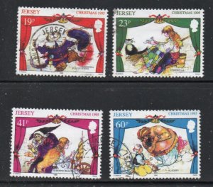 Jersey  Sc 732-35 1995  Christmas stamp set used