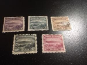 Ecuador sc 321,323a,325,329,329a, MHR+UHR