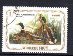 HAITI - 1975 - BIRDS - DUCKS - 1 - PAR AVION - CTO -