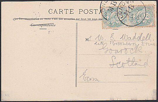 GB FRANCE 1905 postcard of Dieppe LONDON /MB cds - Mobile Box on ship......53743