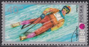 Poland 1871 Olympic Luge, Sapporo '72 40Gr 1972