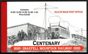 ISLE OF MAN Sc. 623-7 Mountain Railway 1995 MNH booklet