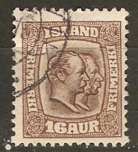 Iceland 78 Mi 55 Used F/VF 1907 SCV $47.50