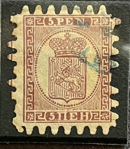 Finland #6 Used- SCV=$170.00 (MP)