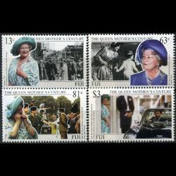 FIJI 1999 - Scott# 858-61 Queen Mother Set of 4 NH