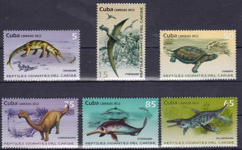 CUBA Sc# 5384-5389  CARIBBEAN REPTILES lizards CPL SET of 6   2013   mint MNH