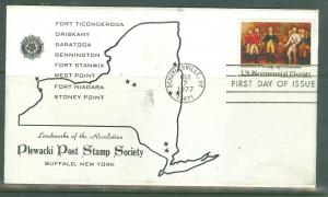 US #1728 bicentennial unaddressed cacheted FDC 