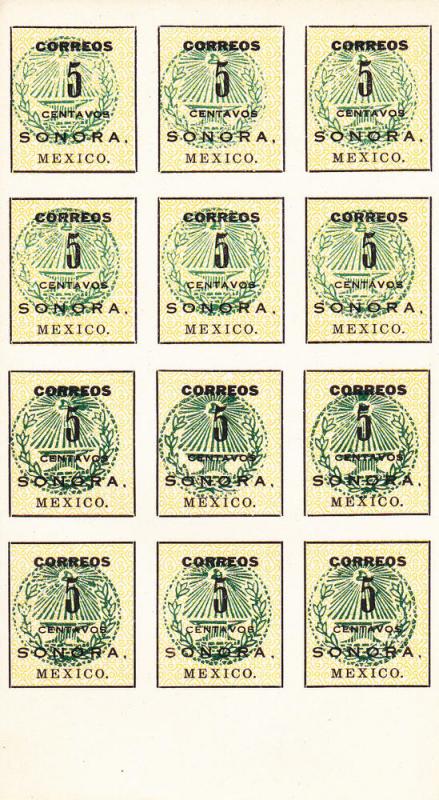 Mexico # 407, Imperf Block of 12, Mint NH