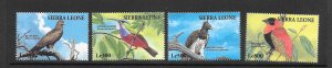 BIRDS - SIERRA LEONE #1734-7  MNH