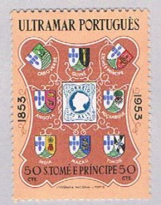 Saint Thomas and Prince Islands 366 MLH Stamp of Portugal 1953 (BP5463)