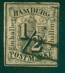 HAMBURG-GERMANY 1 USED (RL) 3768 CV $600.00 BIN $100.00