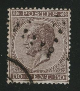 Belgium Scott 20 Used 1867 