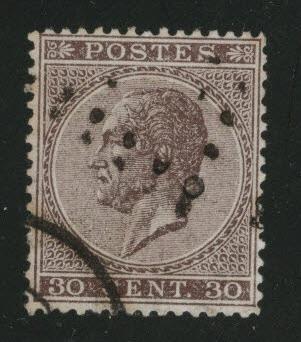 Belgium Scott 20 Used 1867 