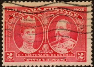 Canada 98 - Used - 2c Queen Alexandra / King Edward (1908) (cv $3.00)