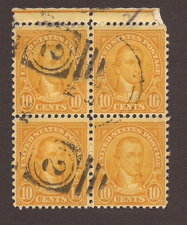 562 - 1923 - 10¢ orange Monroe