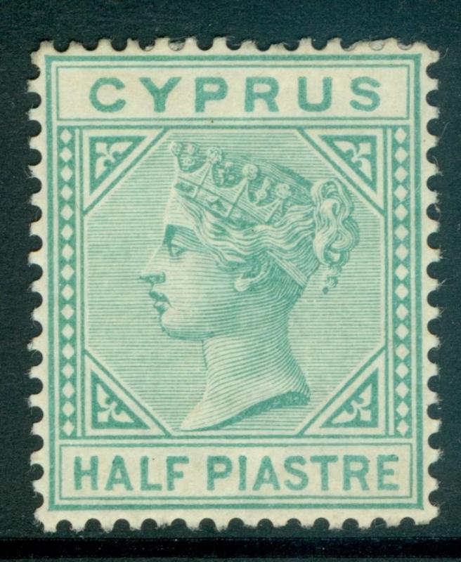 CYPRUS : 1881. Stanley Gibbons #11 Fresh stamp. Very Fine, Mint OG. Catalog £180