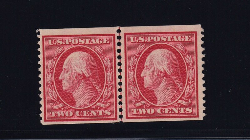 353 Line pair VF-XF OG previous hinged SPA cert nice color cv $ 750 ! see pic !