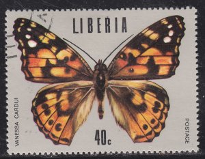 Liberia 688 Tropical Butterflies 1974