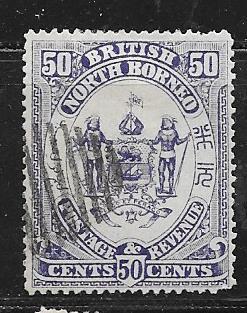 North Borneo #31  $0.50 Violet (U) CV $22.50