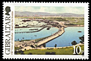 Gibraltar 1205, MNH, Old View of Road to the Frontier