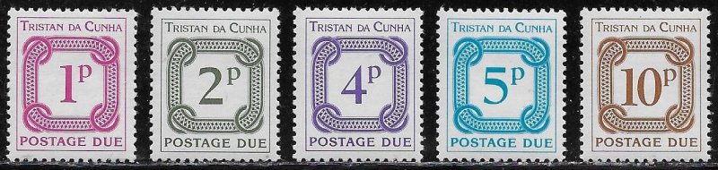 Tristan da Cunha Scott #'s J6a - J10a MNH
