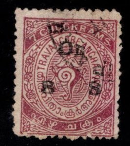 India - Feudatory state of Travancore Scott o34 Used