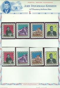 YEMEN JOHN F. KENNEDY SPACE PERFORATED & IMPERF REVALUED SET OF FOUR  RARE