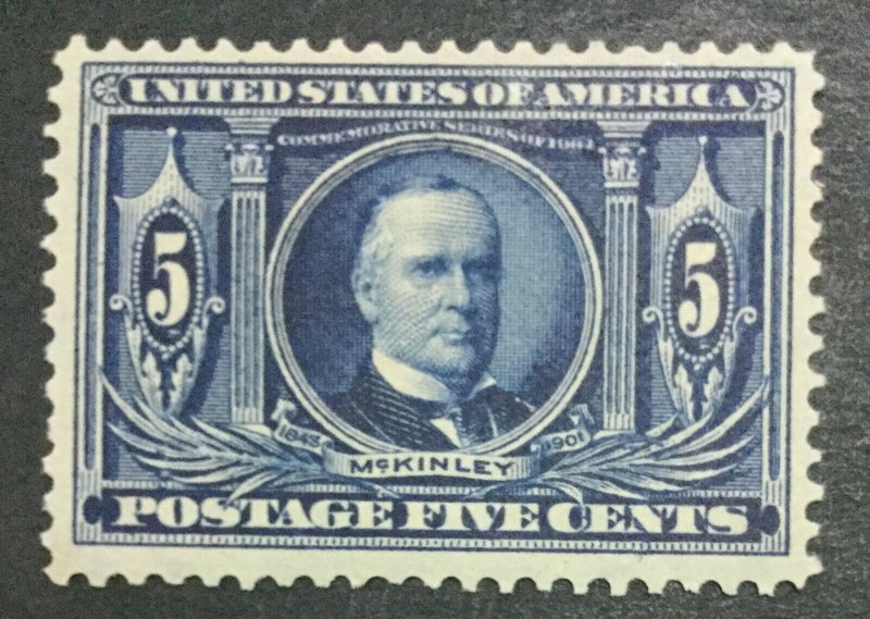 MOMEN: US STAMPS #326 MINT OG H LOT #34507