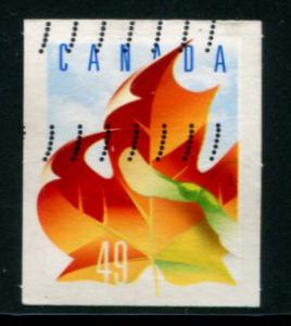 2053 Canada 49c Maple Leaf SA coil, used