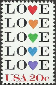 # 2072 MINT NEVER HINGED LOVE STAMP