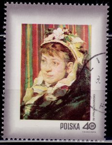 Poland, 1971, Women in Polish Paintings, by W.Pruszkowski, 40gr, cancelled